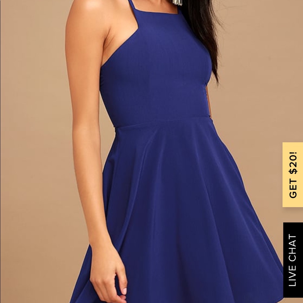 Lulu’s Royal blue skater dress